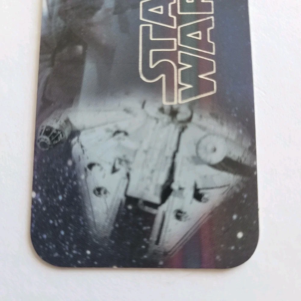 Vintage Y2K Star Wars Bookmark Millennium Falcon, Lucasfilm 00s 2002, CEBM-21288